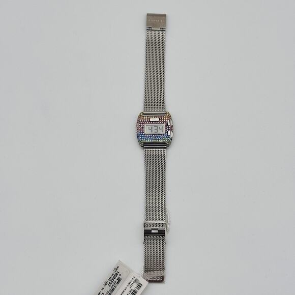 Coach Darcy Digital Watch Rainbow Crystal Mesh Stainless Steel 30 MM Womens NEW - Picture 5 of 14